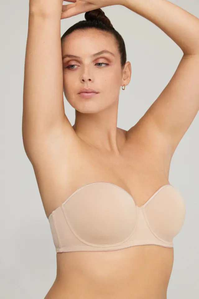 Plus size στραπλες basic 2