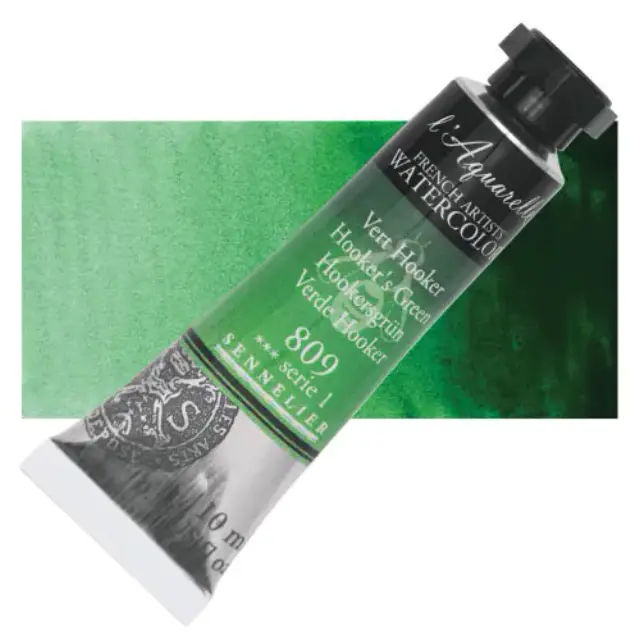Χρώμα Ακουαρέλας Sennelier l Aquarelle Σωληνάριο 10ml - 809 Hooker s Green