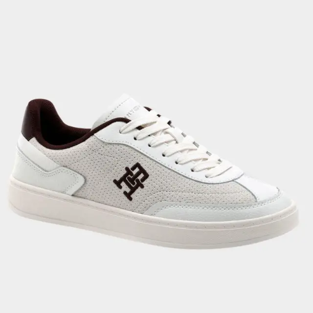 Tommy Hilfiger - Γυναικεία Sneakers Th Monogram Colour-Blocked FW0FW08380-0K6 Λευκό - 41