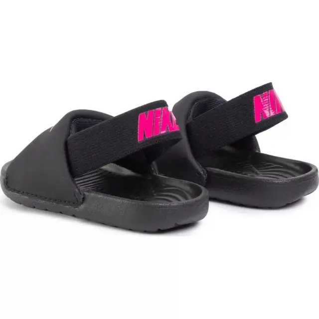 Nike Kawa Slide (TD) (BV1094-008) - Μαύρο-Ροζ - 26 3
