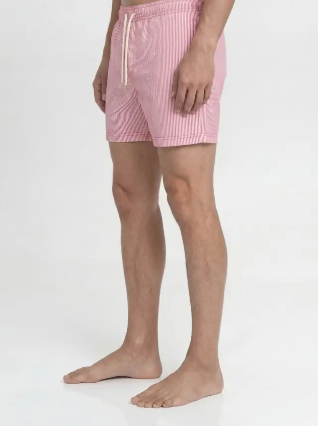 JPSTMAUI OCEAN SEERSUCKER SWIM SHORTS LN True Red - XL 2