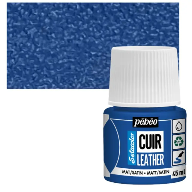 Pebeo Χρώμα Δέρματος Setacolor Leather - 12 Ultramarine Blue - 45ml