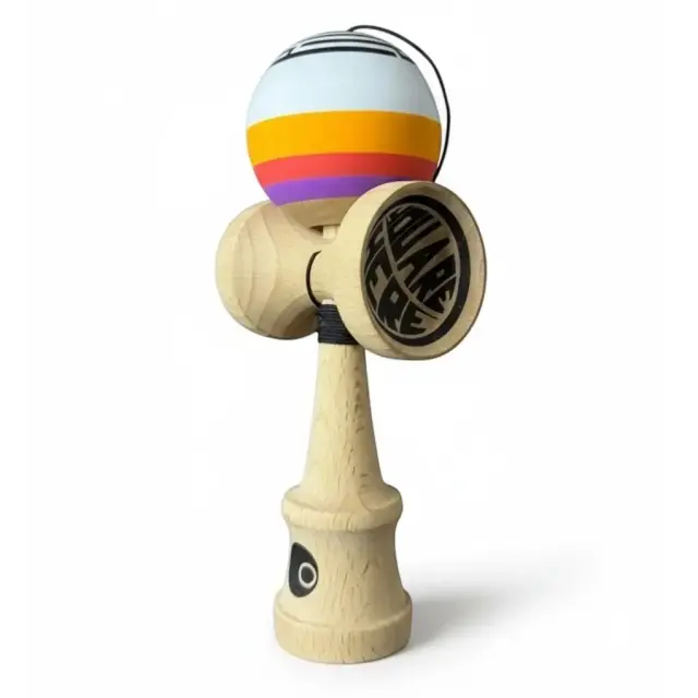 OKENDAMA New MAZE 4 Orange Kendama – AntiSkid Finish