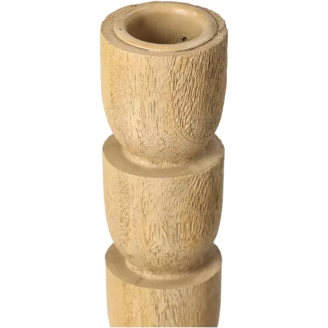 Κηροπήγιο Φυσικό Polyresin 8x8x30cm 3