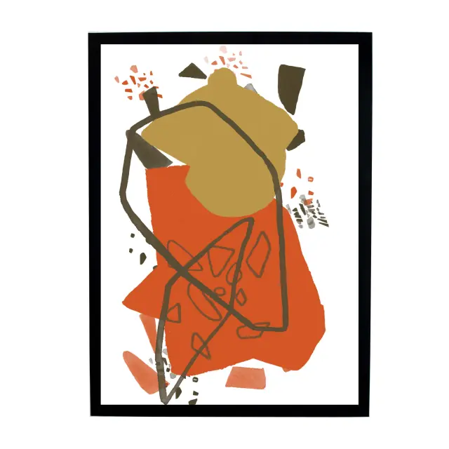 Θέμα (rock color red 45) 3 Κάδρα 50X70 με κορνίζα ξύλινη μαύρη, τζαμί άθραυστο ακρυλικό, συνολικό έργο 160cm x70cm. 3
