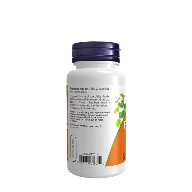Now Foods Fenugreek 500 mg 3