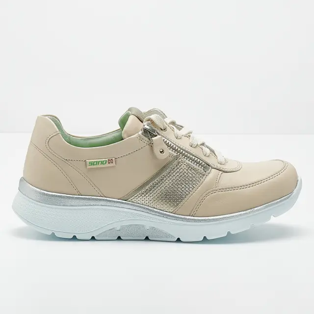 Mephisto/Sano Sneakers Γυναικείο δέρμα Μπεζ SAN/IZAE-S FOG - 42,5