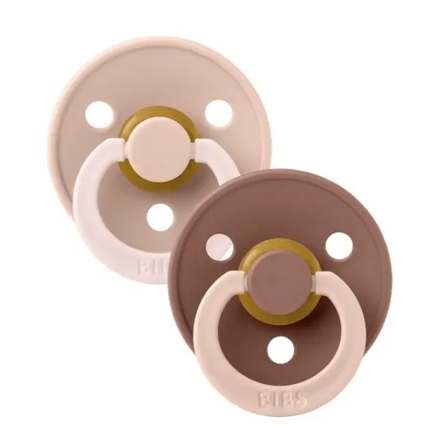 Σετ 2 Πιπίλες Color Fusion Dusky Blush/Woodchuck (6-18 μηνών) - Bibs