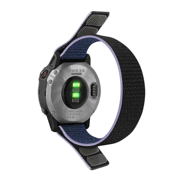 Nylon Watch Band Για Garmin Fenix 3/5x/3hr/5x Plus/6x/6x Pro/7x/8/9 (51mm) - Midnight Blue OEM 2