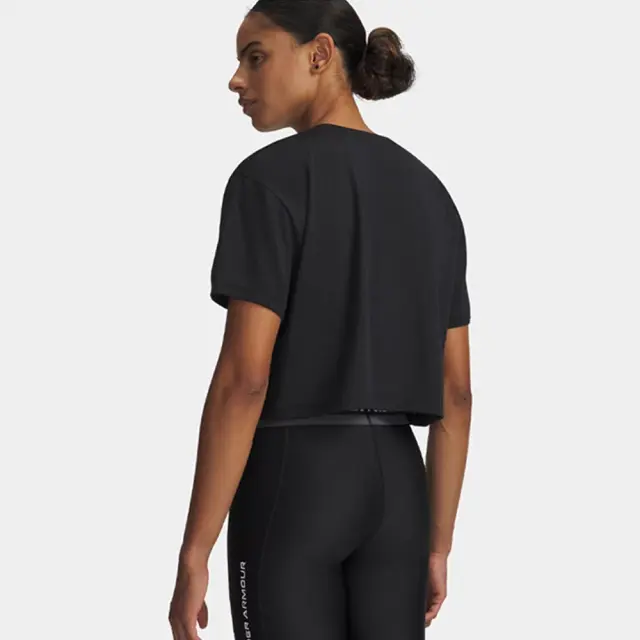 Under Armour Tech Branded Crop T-Shirt (6009987-001) - Μαύρο - XS 2