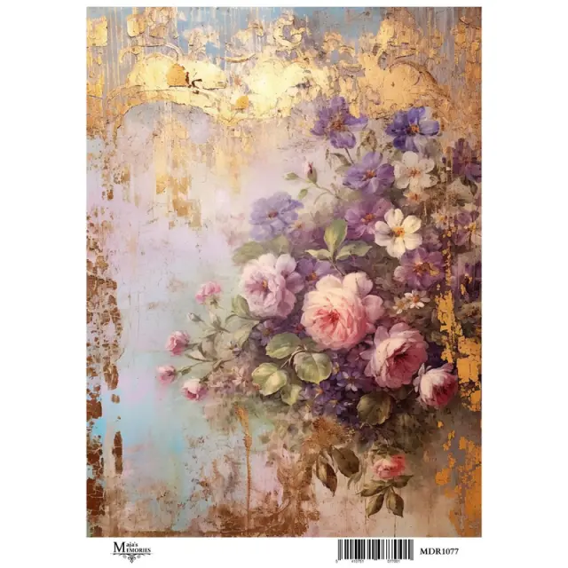 Ριζόχαρτο Maja's Memories, 30x42cm, Μπουκέτο λουλούδια, MDR1077