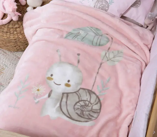 ΒΡΕΦΙΚΗ ΚΟΥΒΕΡΤΑ ΑΓΚΑΛΙΑΣ CUTE SNAIL 75X100 NEF-NEF HOMEWARE 2
