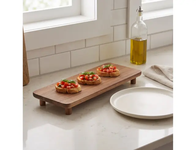 Επιφάνεια Σερβιρίσματος Excellent Houseware από Ξύλο Ακακίας, με διαστάσεις 36x14.5x3cm CY4654920