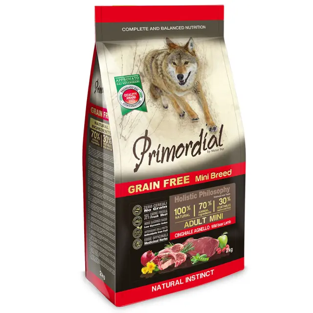 Primordial Dog Mini Adult Boar-Lamb 2kg