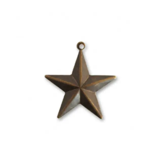 Μεταλλικό Διακοσμητικό Vintaj - Star Charm 13mm - 1τεμ