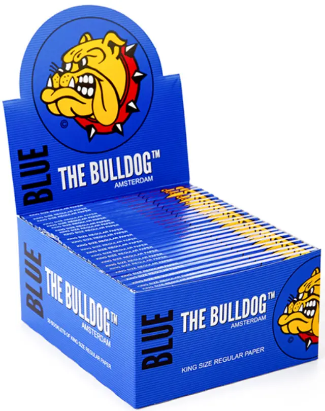 The Bulldog Χαρτάκια - Μπλε 32φ. - King Size 50τεμ.