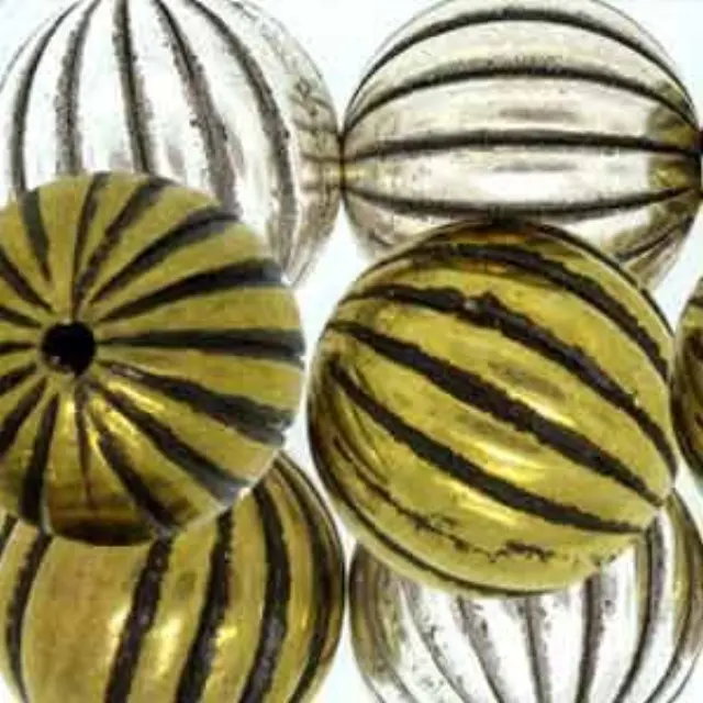 Επιμεταλλωμένη Χάντρα Round Onion Ant.Color Mix 13mm ~6τεμ