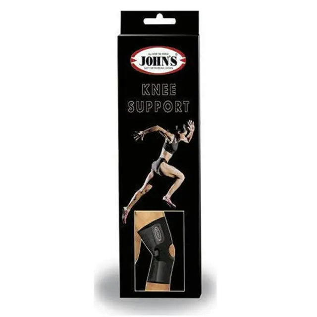 JOHN'S Wrap Around Black Line Επιγονατίδα με Οπή σε Μαύρο χρώμα One Size 2