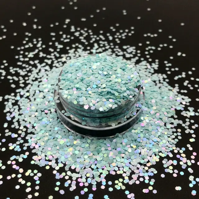 Chunky glitter λεπτό 20gr, Μέντα περλέ