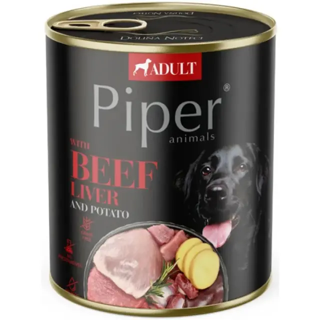 PIPER ADULT Συκώτι Βοδινού & Πατάτα 800gr Μονόχρωμο