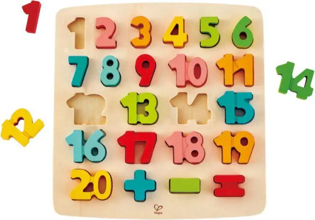 Hape Πάζλ Μεγάλων Αριθμών Από Το 1 Μέχρι Το 20 Με Σύμβολα Για Απλές Πράξεις - 24τμχ 2