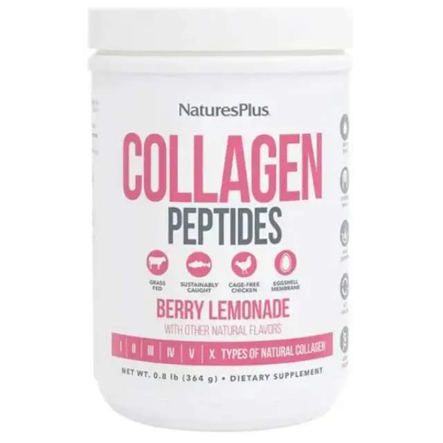 Natures Plus Collagen Peptides 364g - Berry Lemonade