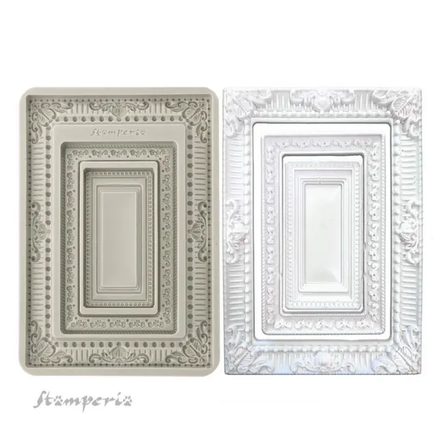 Καλούπι σιλικόνης A5, 15×21cm, Stamperia, Corners