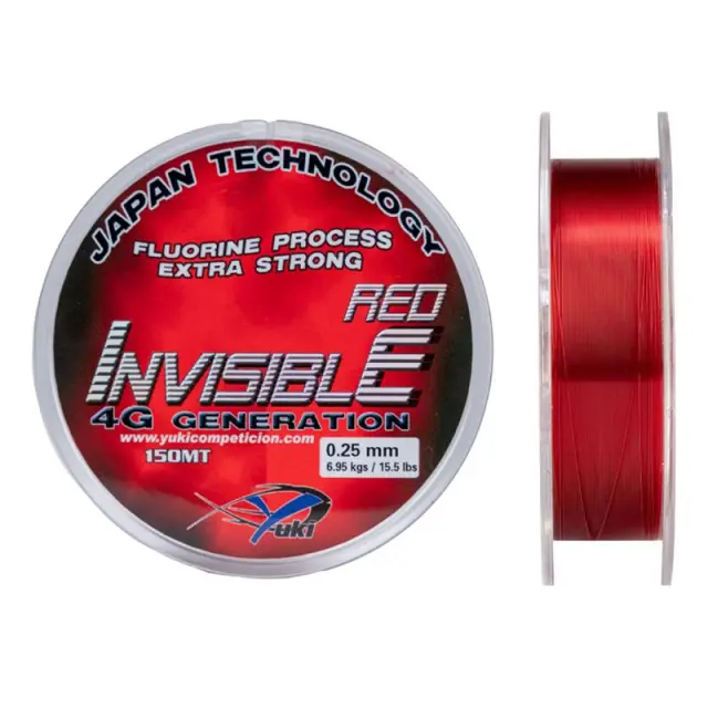 Πετονιά Yuki Invisible Red 0.20mm