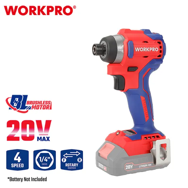 WORKPRO ΕΠΑΝΑΦΟΡΤΙΖΟΜΕΝΟ ΚΑΤΣΑΒΙΔΙ ΠΑΛΜΙΚΟ 20V-Li BL 220Nm SOLO** WP390100 (PROFI)
