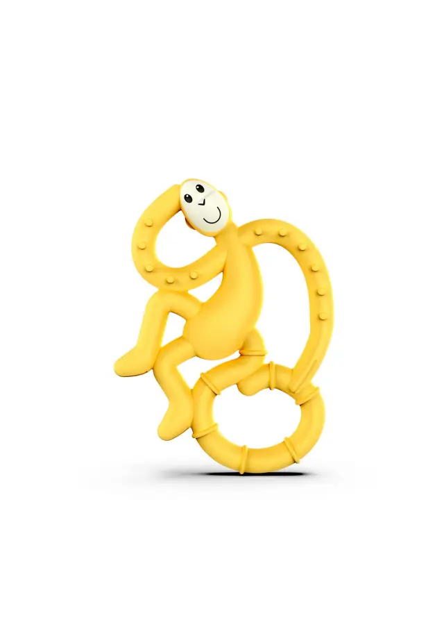Matchstick Monkey Mini Monkey Teether Yellow CODE: 240306 /EAN 0659436975644