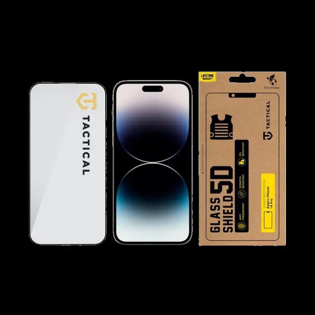 Tactical Glass Shield 5D for Apple iPhone 14 Pro Black 2