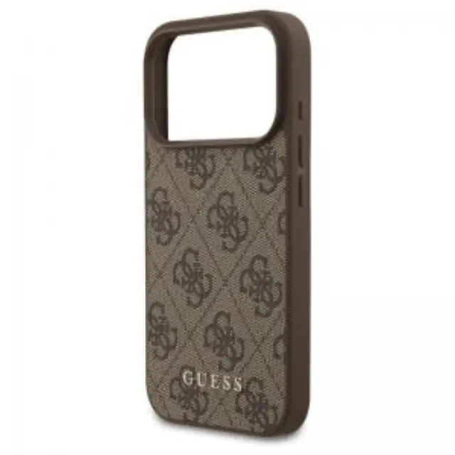 Θήκη PU Guess Apple iPhone 18 Pro/ 17 Pro Hardcase Classic Logo 4G Καφέ N69004 3