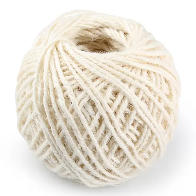 Κορδόνι Φυσική Γιούτα (Jute) - Cream Ø2mm x 40m