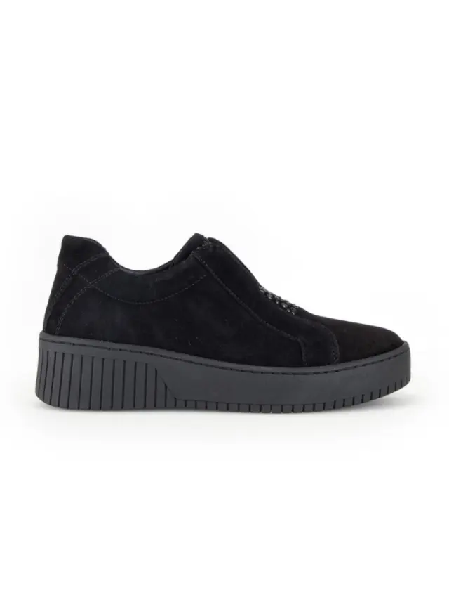 Gabor Μοκασίνια-Loafers Γυναικείο δέρμα Nubuck Μαύρο GAB/53231 47-SCHWARZ 3