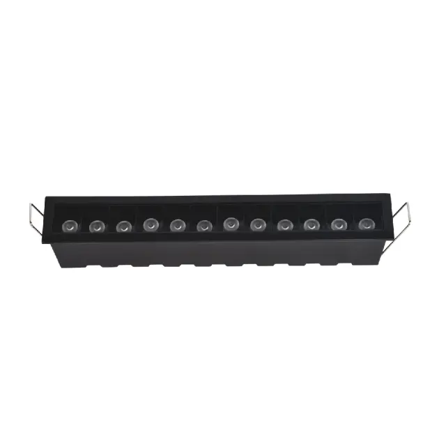 Inlight Downlight σποτ 12*3W 3CCT σε μα΄΄΄΄ύρη απόχρωση (X00210B)