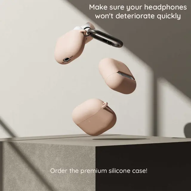 Ringke Silicone Apple Airpods 4 / 5 Pink Sand 3