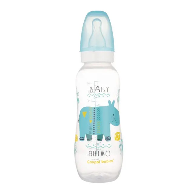Στενό Μπουκάλι 330ml +12m PP Africa Canpol Turquoise 59/205