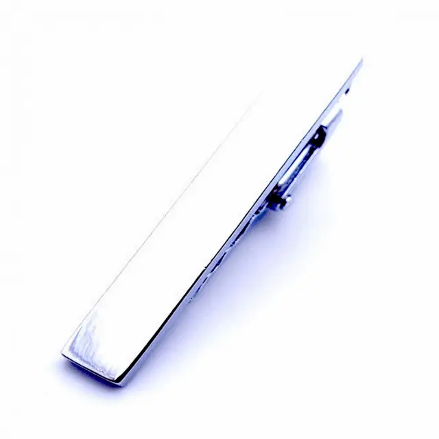 Ασημί Κλιπ Γραβάτας 4 cm – LGTC-12 2