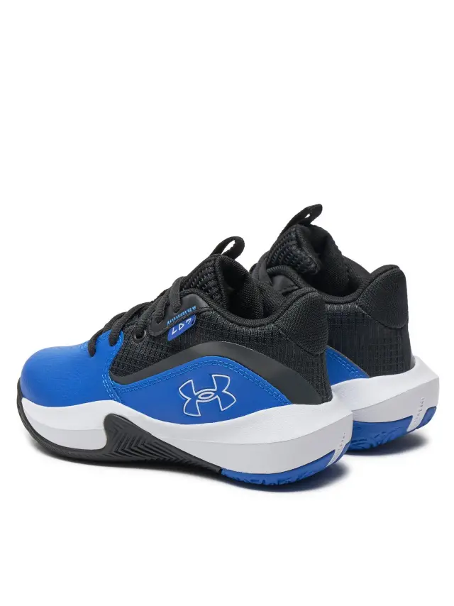 Under Armour Lockdown 7 Basket Sneakers Mid Blue/Black 3028514-401 - 28.5 3