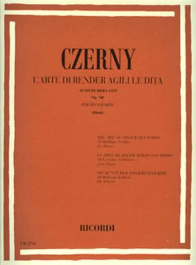 Czerny - L' arte di render agili le dita - 50 studi brillanti op. 740