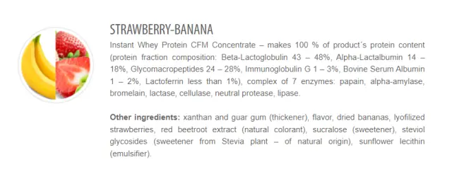 Extrifit CFM Instant Whey 80 strawberry-banana, 1000-g 3