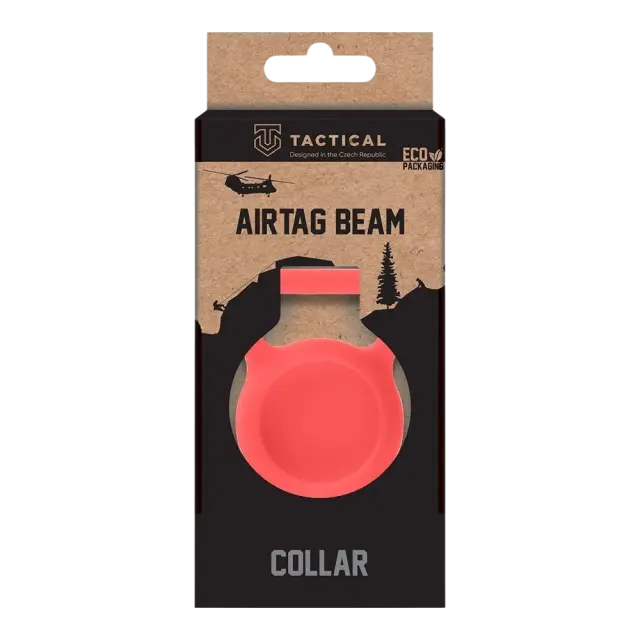 Tactical Airtag Beam Collar Red 2