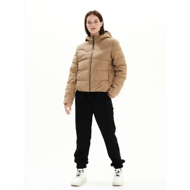 Emerson Women's Jacket With Hood (222.EW10.18-Beige) - Μπέζ 2