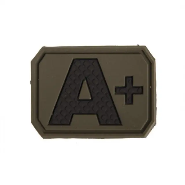Mil-Tec OD 3D Blood Type Patch Α Positive Olive-Σήμα Ομάδα Αίματος Α Θετικό Χακί - 06-Χακί-Olive Green