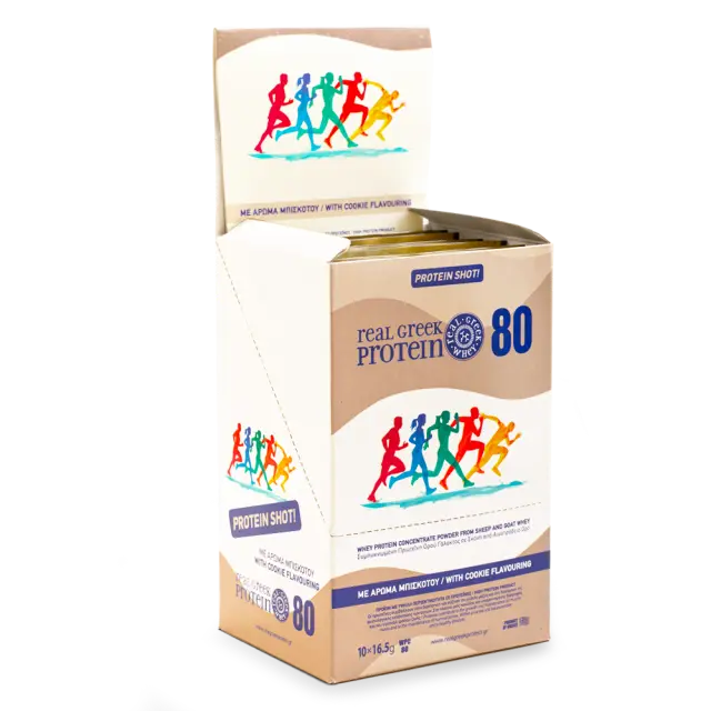 Protein Shot Box: Shot Πρωτεΐνης με γεύση Cookie - 10 τμχ