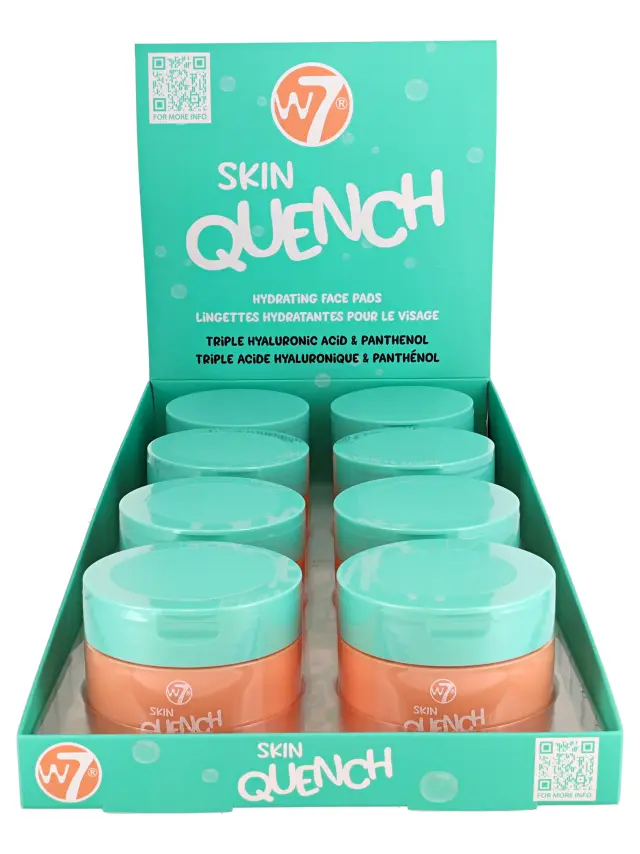Skin Quench Hydrating Face Pads (8) Box W7