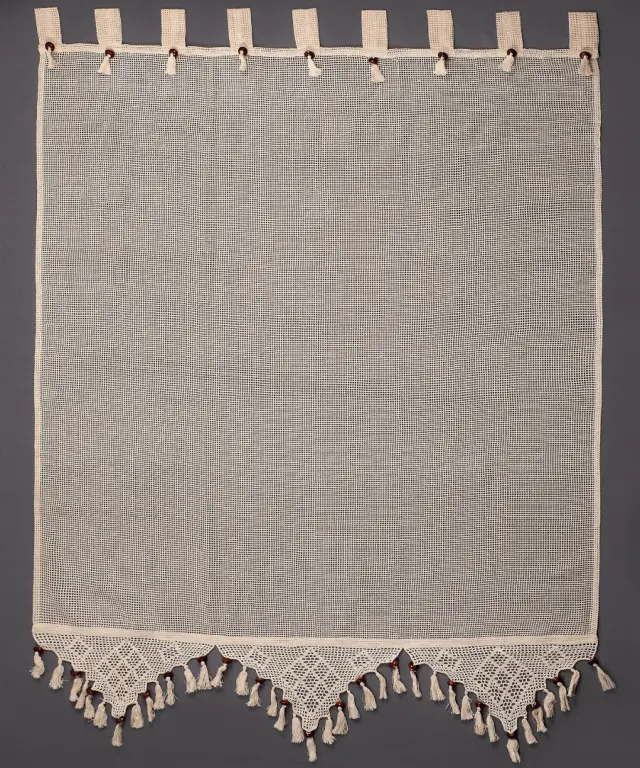 κουρτίνα 2003/1 (130cm x 240cm) ecru με τιράντα - -
