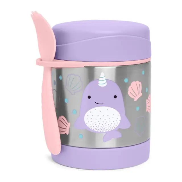 Skip Hop Zoo Ανοξείδωτος Θερμός Φαγητού 325ml Narwhal Purple