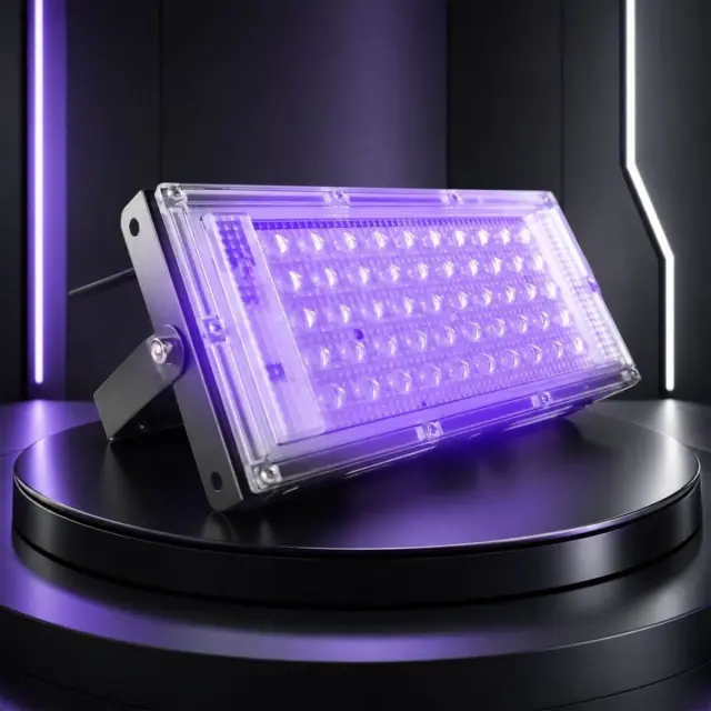 LIGHT4ME IP UV PANEL panel ultraviolet floodlight 50 × 0.5W UV LED power switch mounting bracket AC power supply 2