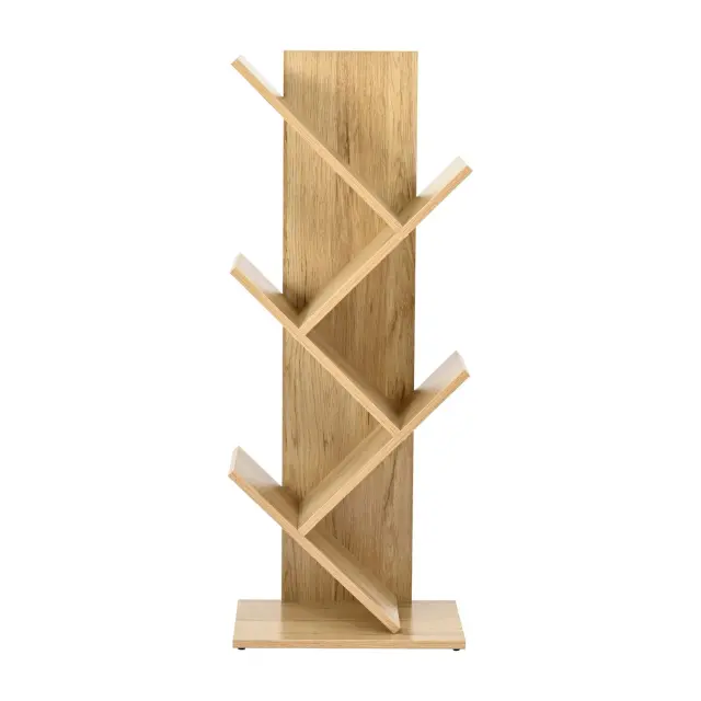 Βιβλιοθήκη Tree Unihome σε απόχρωση φυσικού ξύλου 40x30x102εκ